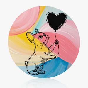 Planche à découper en verre trempé – Cœur