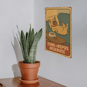 Plaque métal - Repos