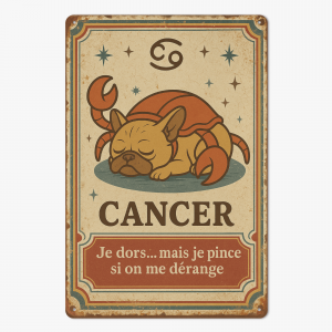 Plaque métal - Cancer