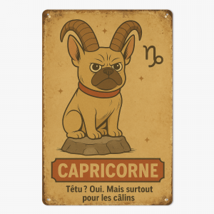 Plaque métal - Capricorne