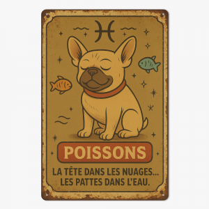Plaque métal - Poissons