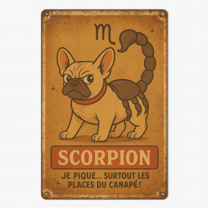 Plaque métal - Scorpion
