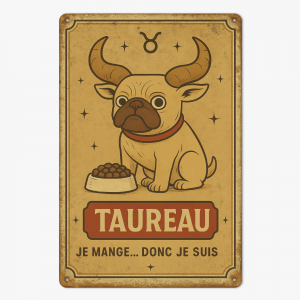 Plaque métal - Taureau