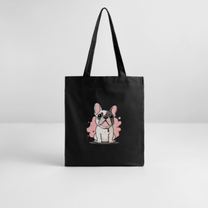 Tote bag bio Bouledogue blanc