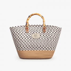 Cabas tressé - beige - boubou