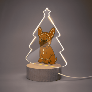 Lampe sapin - Pain d'épice