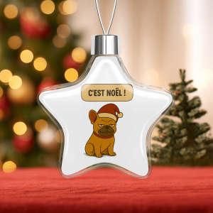Boule de Noël forme étoile - C'est Noël