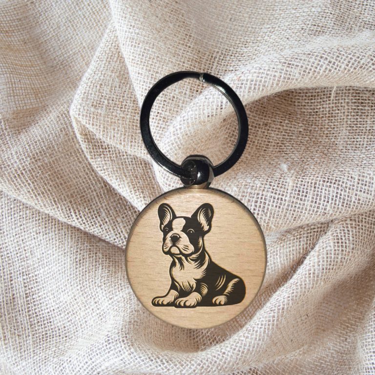 Porte-clé bouledogue