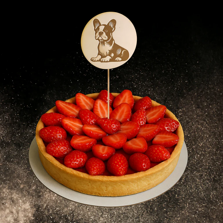 Décoration de gâteau gravée