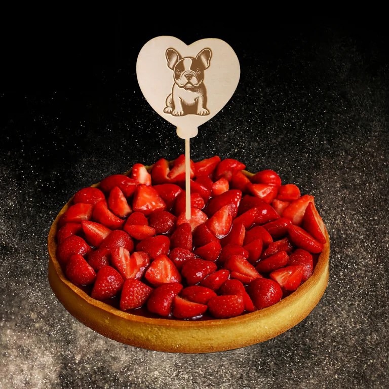 Décoration de gâteau gravée