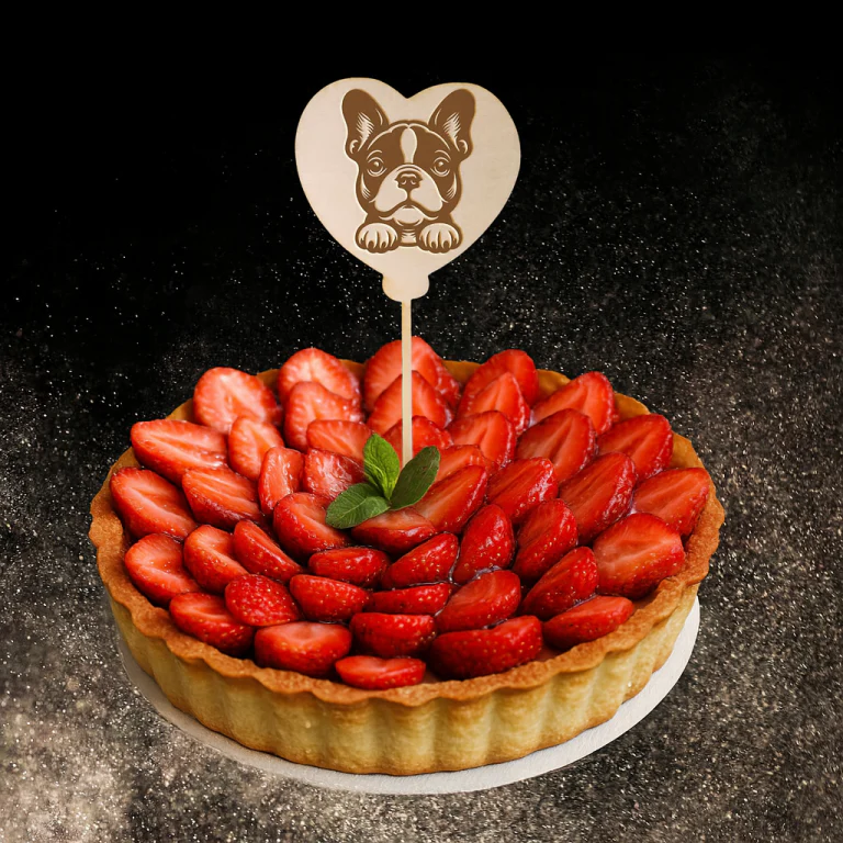 Décoration de gâteau gravée