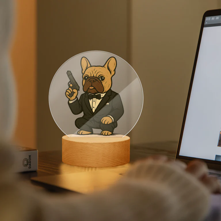 Lampe/Veilleuse - Bouledogue costume