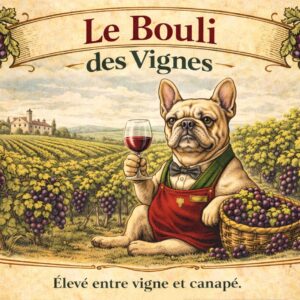 Étiquette de bouteille de vin – Le bouli des vignes