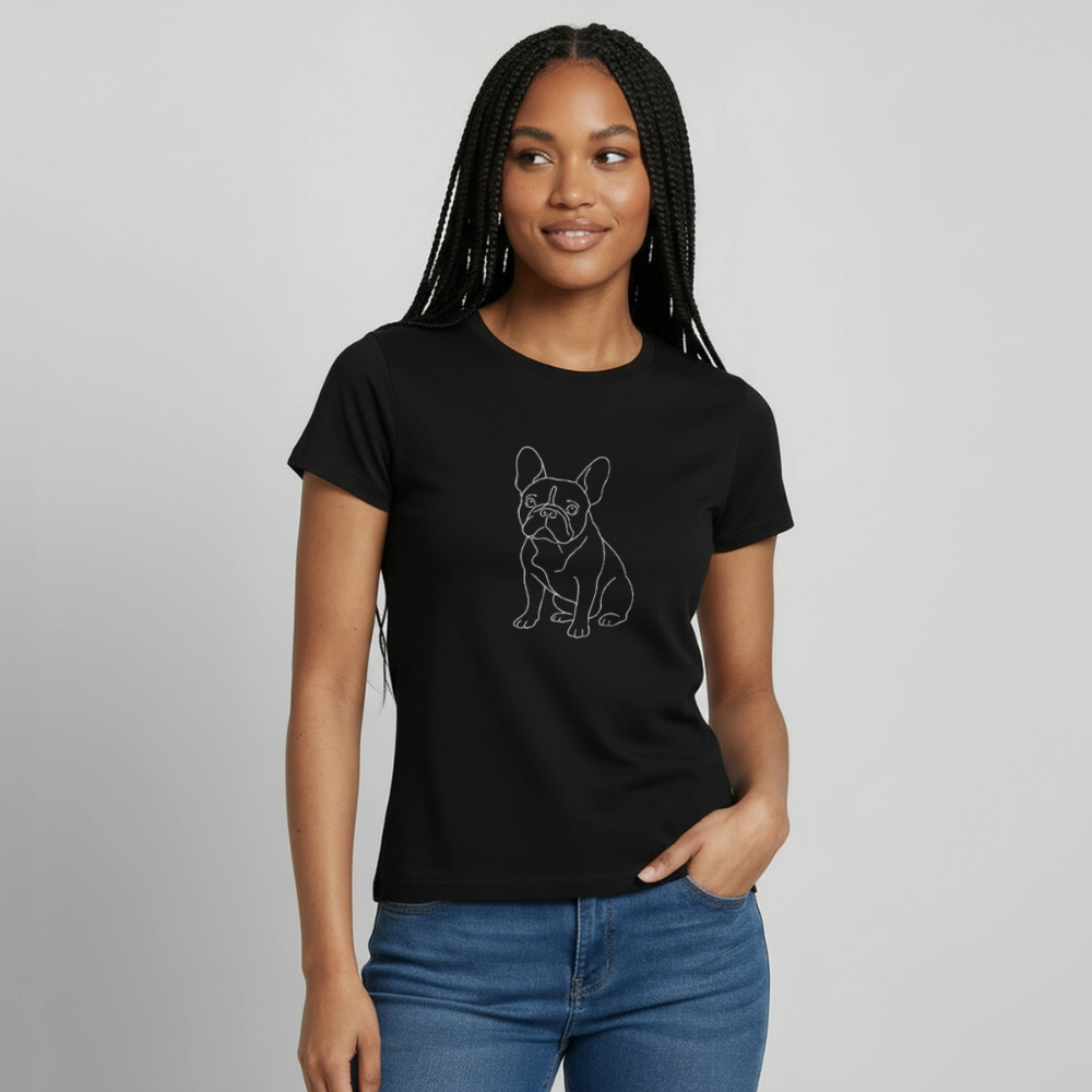 T-shirt Bouledogue Minimaliste