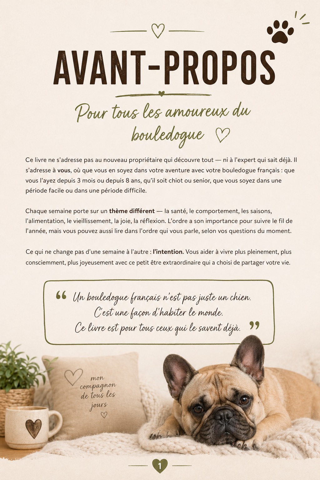 365 jours avec mon bouledogue français