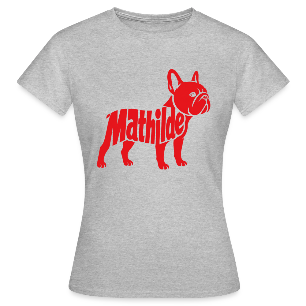 T-shirt Femme prénom rouge