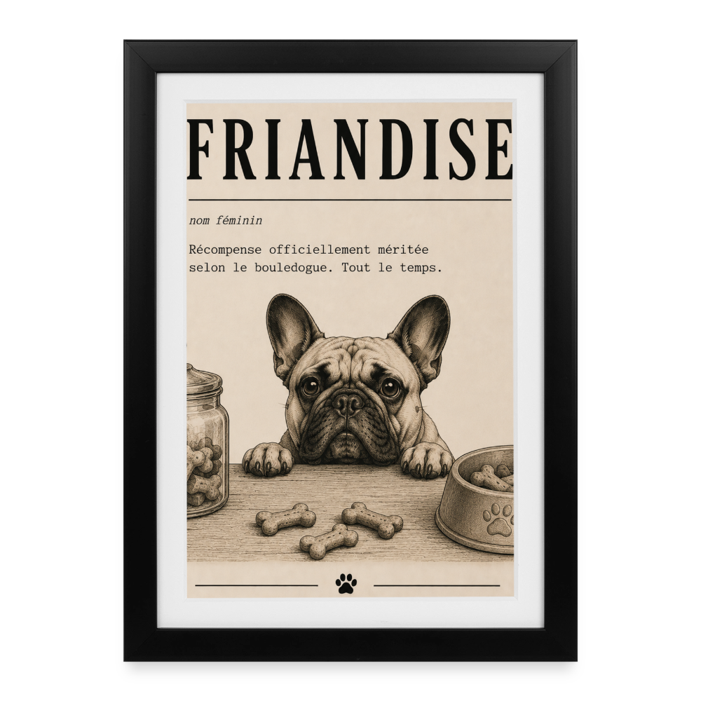 Affiche définition — FRIANDISE