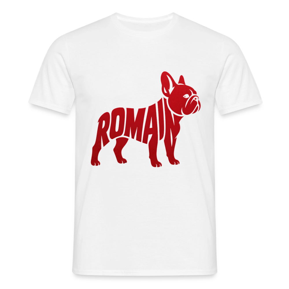 T-shirt Homme prénom rouge