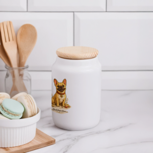 Boîte à biscuits avec couvercle en bois