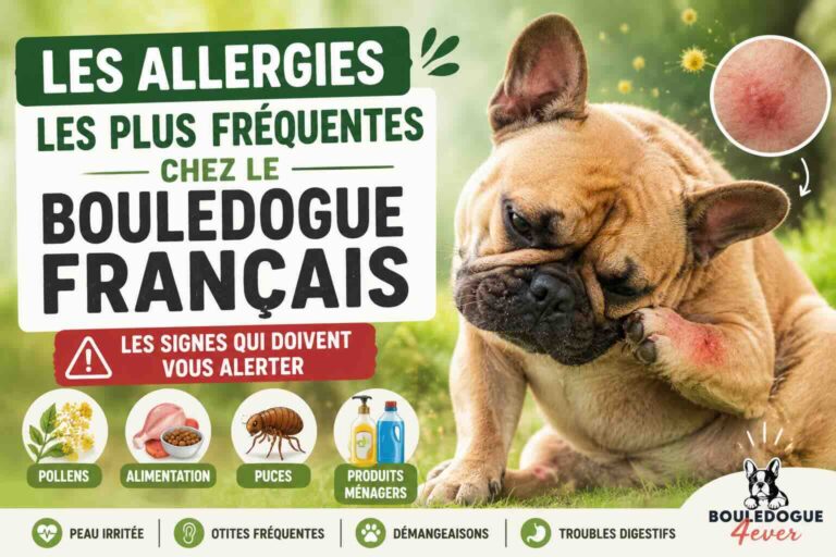 Les allergies les plus fréquentes chez le bouledogue français