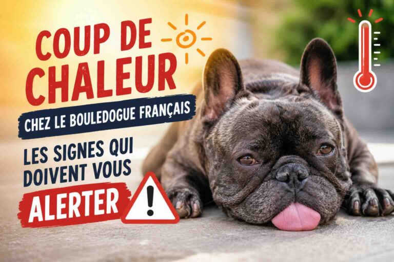 Coup de chaleur chez le bouledogue français : les signes qui doivent vous alerter