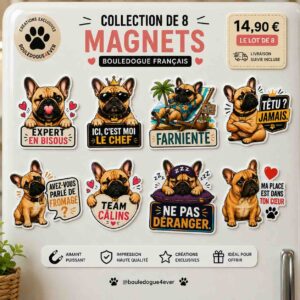 Pack Bouledogue4ever - Magnets + Stickers