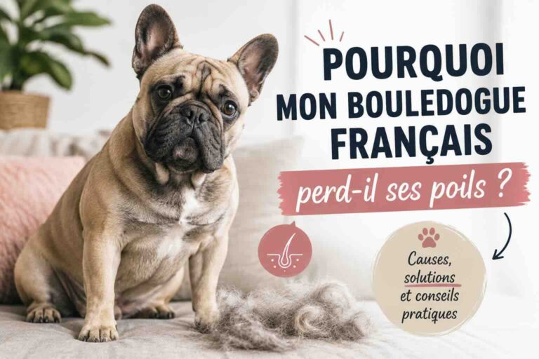 Pourquoi mon bouledogue français perd-il ses poils ?
