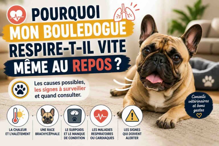 Pourquoi mon bouledogue respire-t-il vite même au repos ?