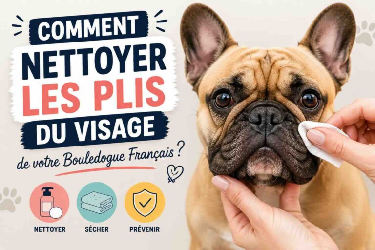 Comment nettoyer les plis du visage d&rsquo;un bouledogue français ?