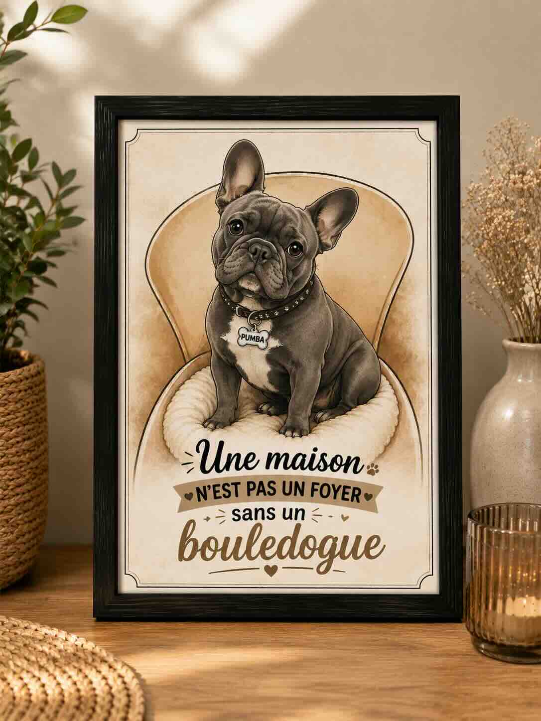 Portrait personnalisé de votre bouledogue français – Image 3
