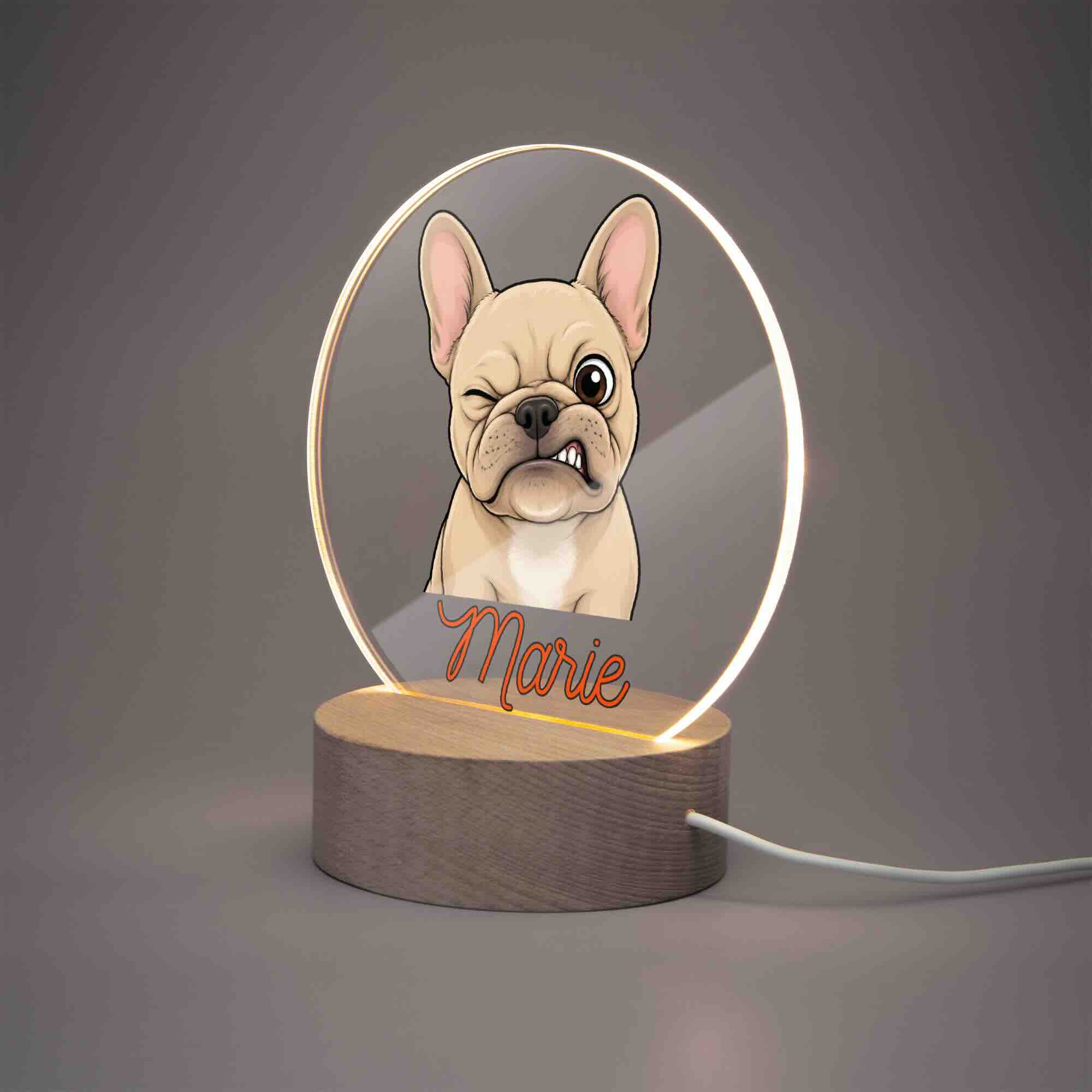 Lampe personnalisée Bouledogue Français