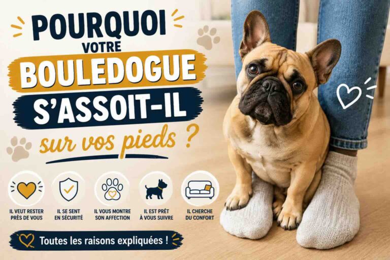 Pourquoi votre bouledogue s&rsquo;assoit-il sur vos pieds ?