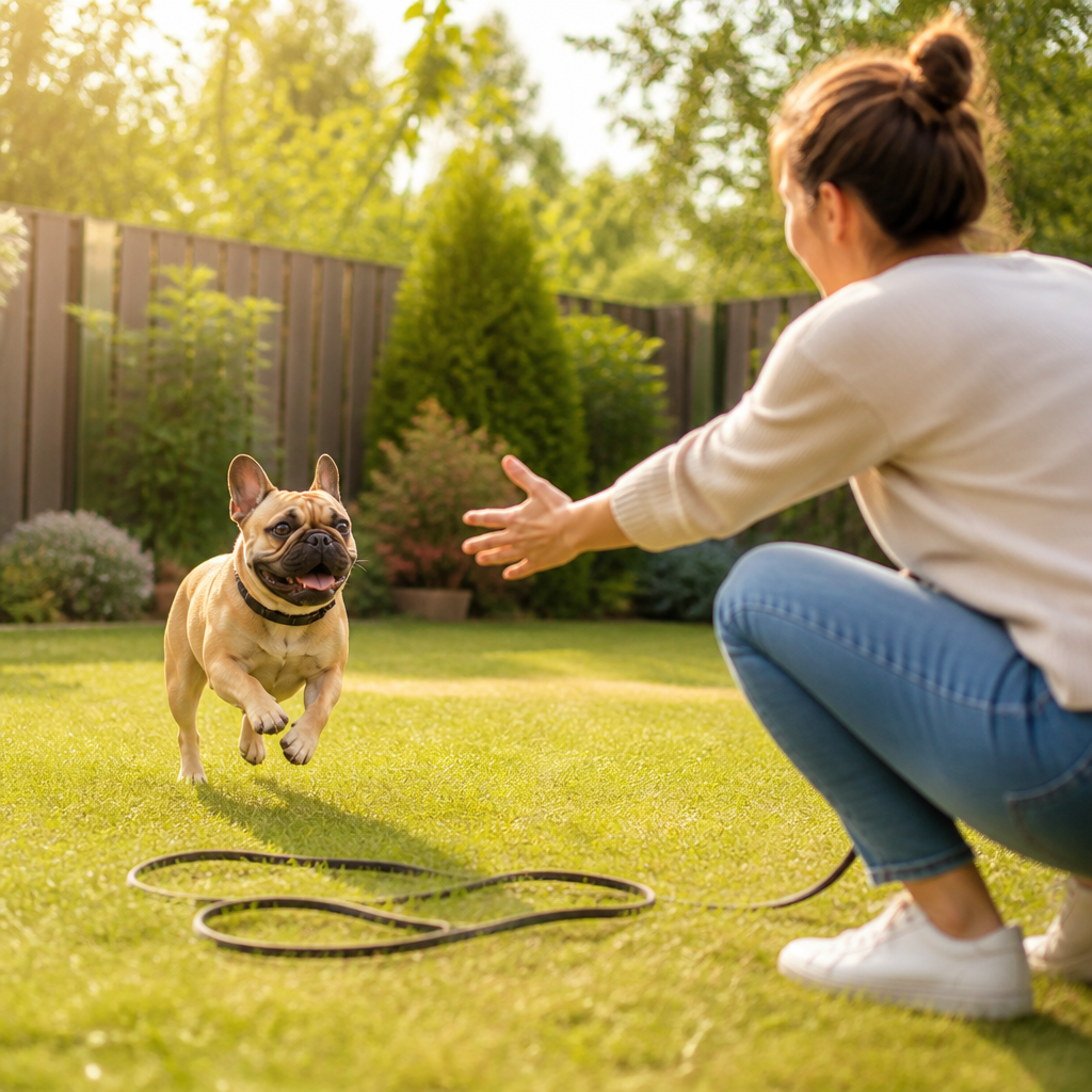 Apprendre le rappel à son bouledogue français : une méthode douce et efficace