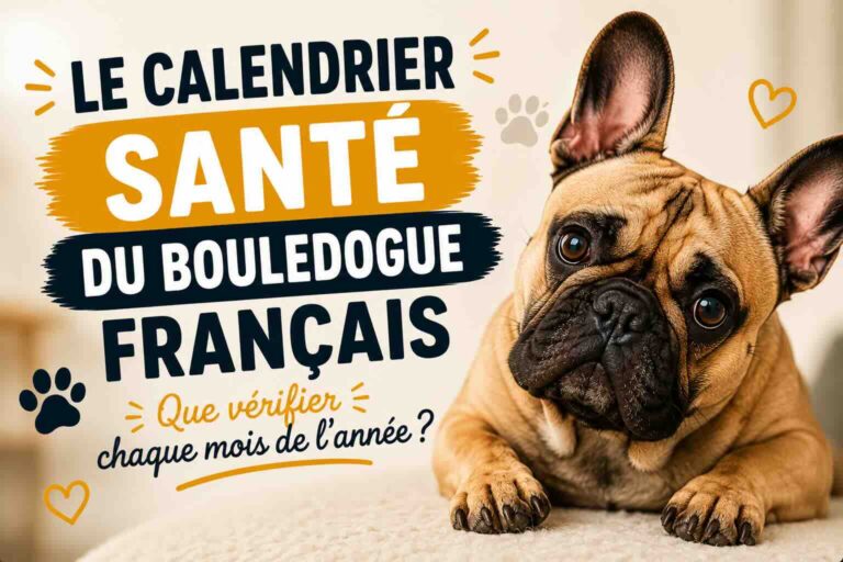 Le calendrier santé du bouledogue français : que vérifier chaque mois de l&rsquo;année ?