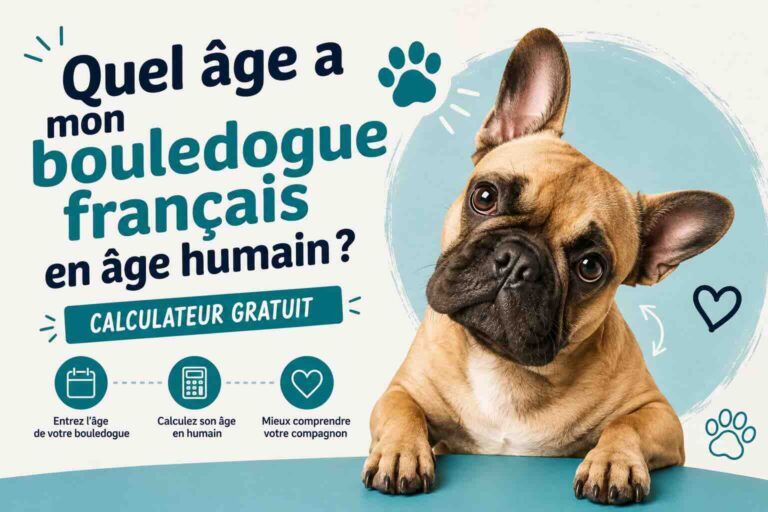 Quel âge a mon bouledogue français en âge humain ? Calculateur gratuit