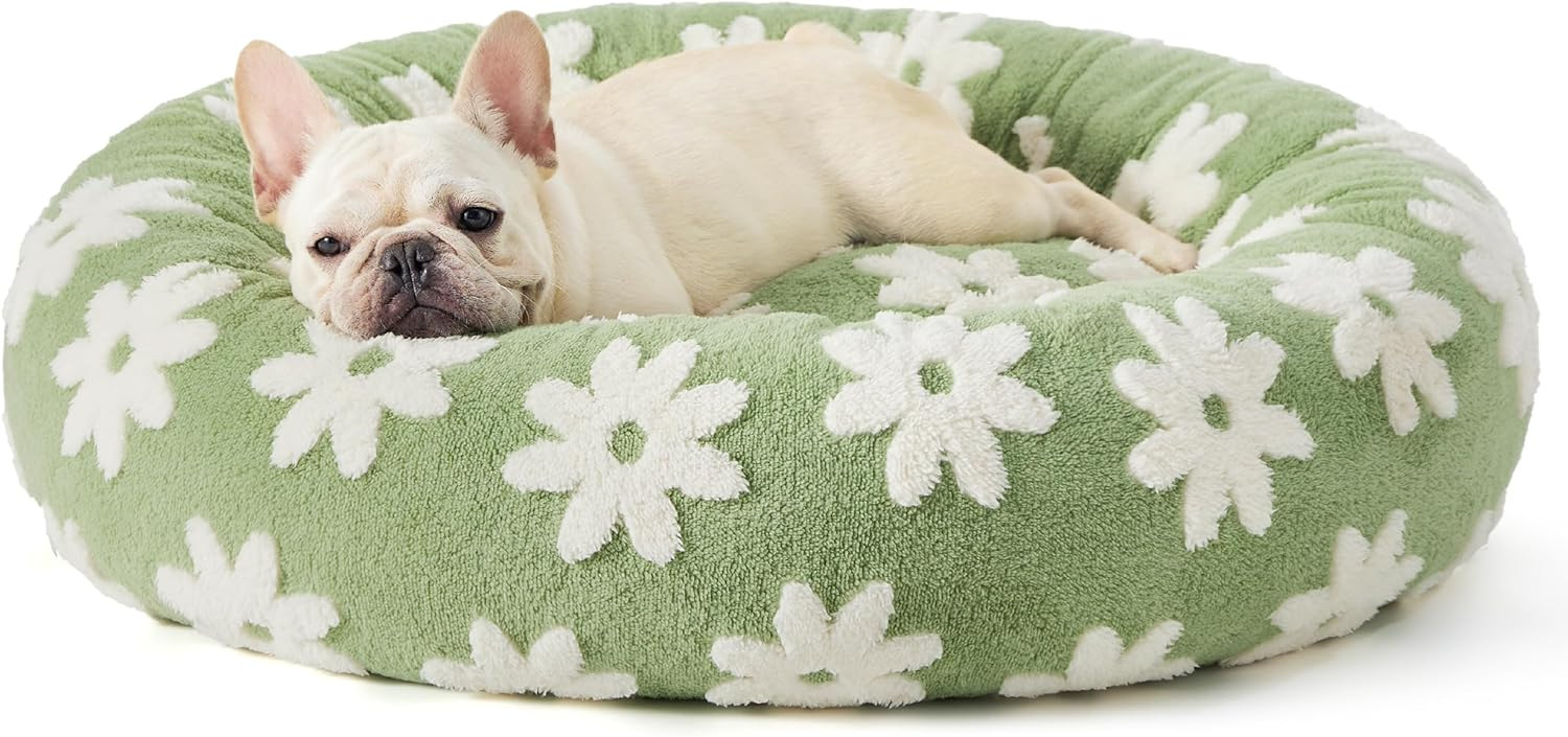 Panier cocooning ultra doux pour bouledogue français – Image 3