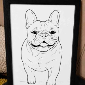 Transformez votre bouledogue en une affiche unique