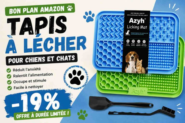 OFFRE FLASH : Azyh Lot de 2 tapis à lécher pour chien
