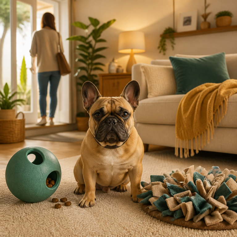 Comment occuper un bouledogue français seul à la maison sans qu’il s’ennuie ?
